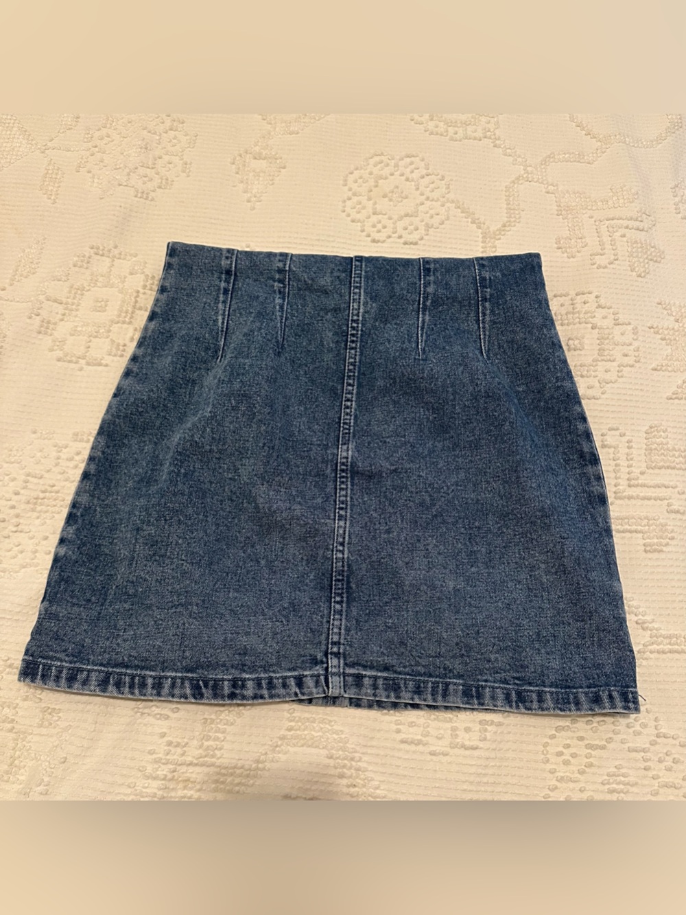 Abercrombie & Fitch Sleeveless Light Blue Denim Mini Dress - Picture 9 of 9